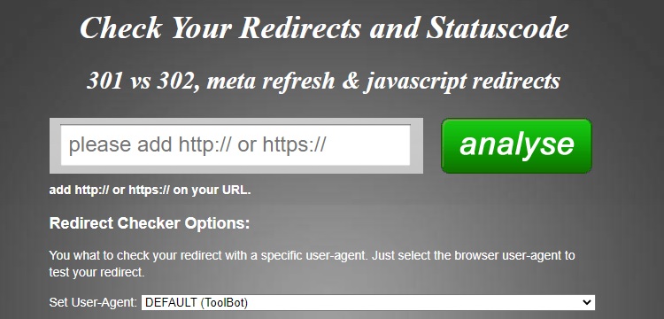 redirect checker