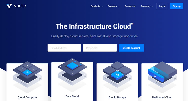 Vultr  cloud hosting services