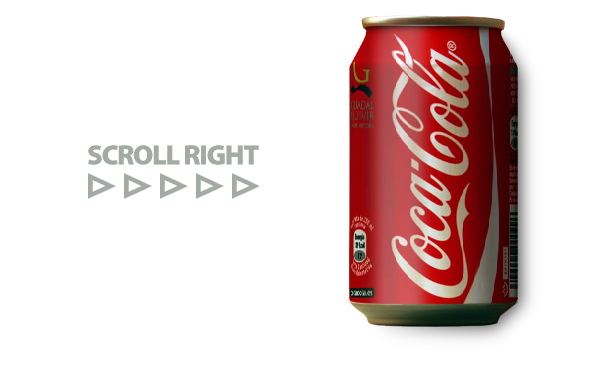 CSS 3 Animation Examples: Scrolling Coke Can