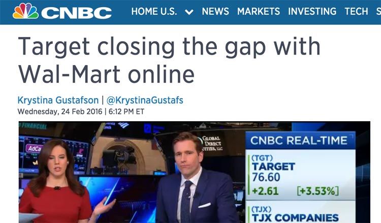 Target Closing The Gap with Wal-Mart Online