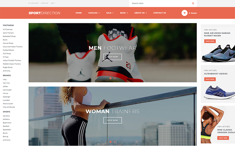 Sport Direction - Sports Store Shopify Theme