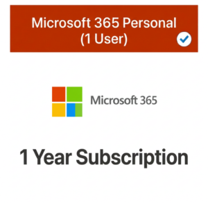 Microsoft 365 Personal (1 User) — 1 Year Subscription [Digital]