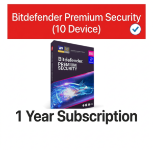 Bitdefender Premium Security (10 Device) — 1 Year Subscription [Digital]