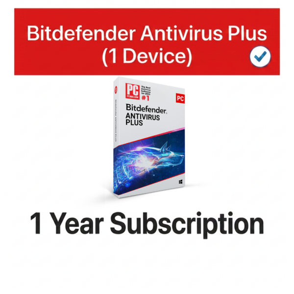 Bitdefender Antivirus Plus (1 Device) — 1 Year Subscription [Digital]