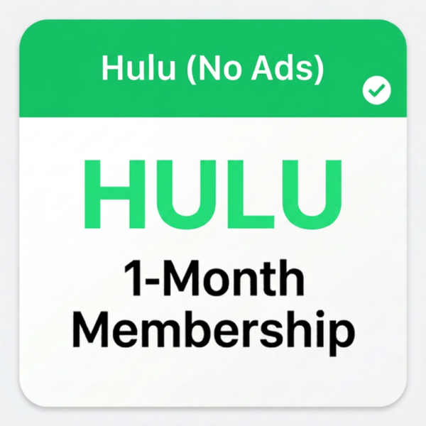 Hulu (No Ads) — 1 Month Subscription [Digital]