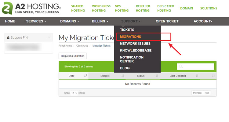 A2hosting free website migration