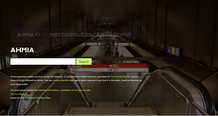 Ahmia  - Dark Web Search Engine
