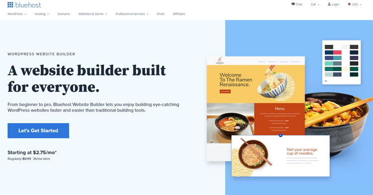 BlueHost Website Builder