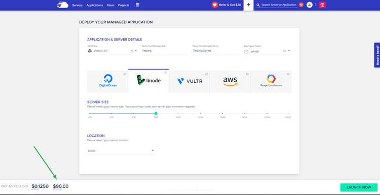 Demo - Cloudways Platform - Adding a Server