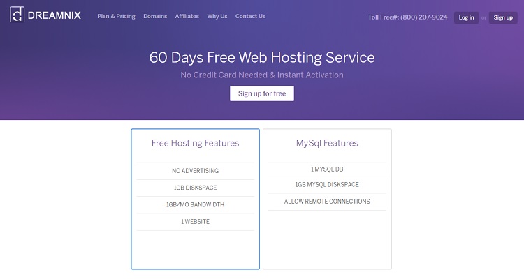 Dreamnix Free Hosting