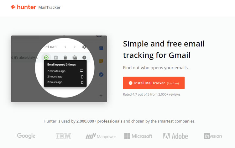 Hunter MailTracker 