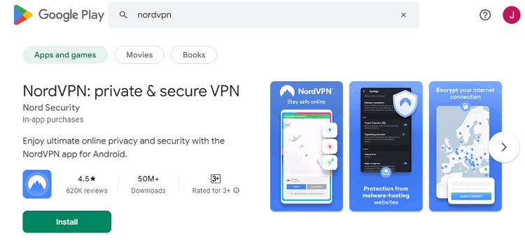 Setting up NordVPN on android