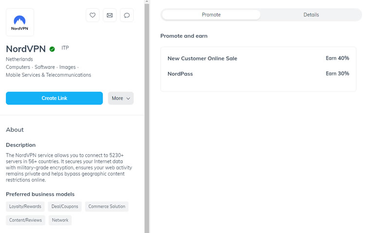 NordVPN and Nordpass Affiliate Program