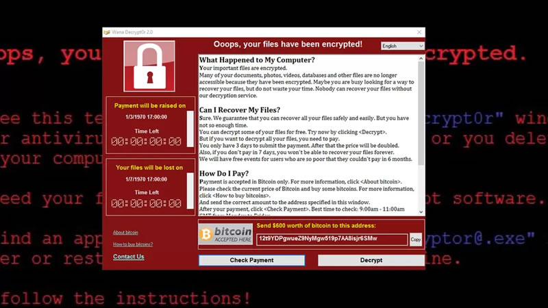 Example of ransomware