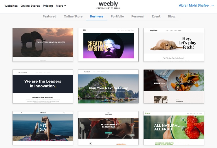 Weebly Themes - Built-in website templates in Weebly