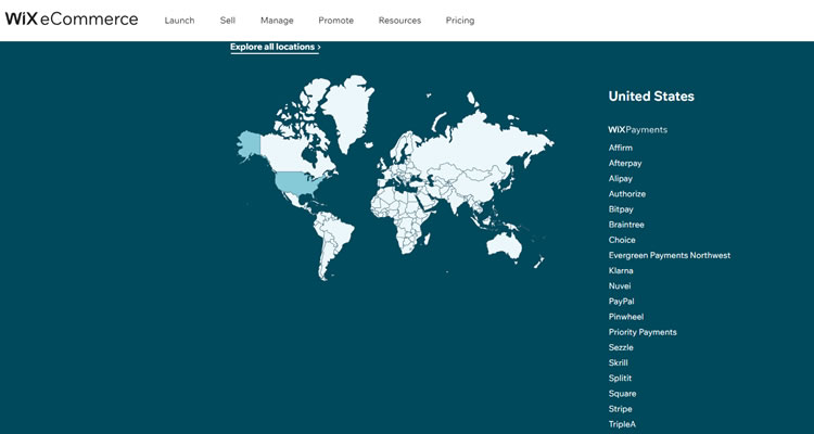 Users can connect to Wix Payments or choose from 70+ payment gateways worldwide and start accepting payments from their customers.